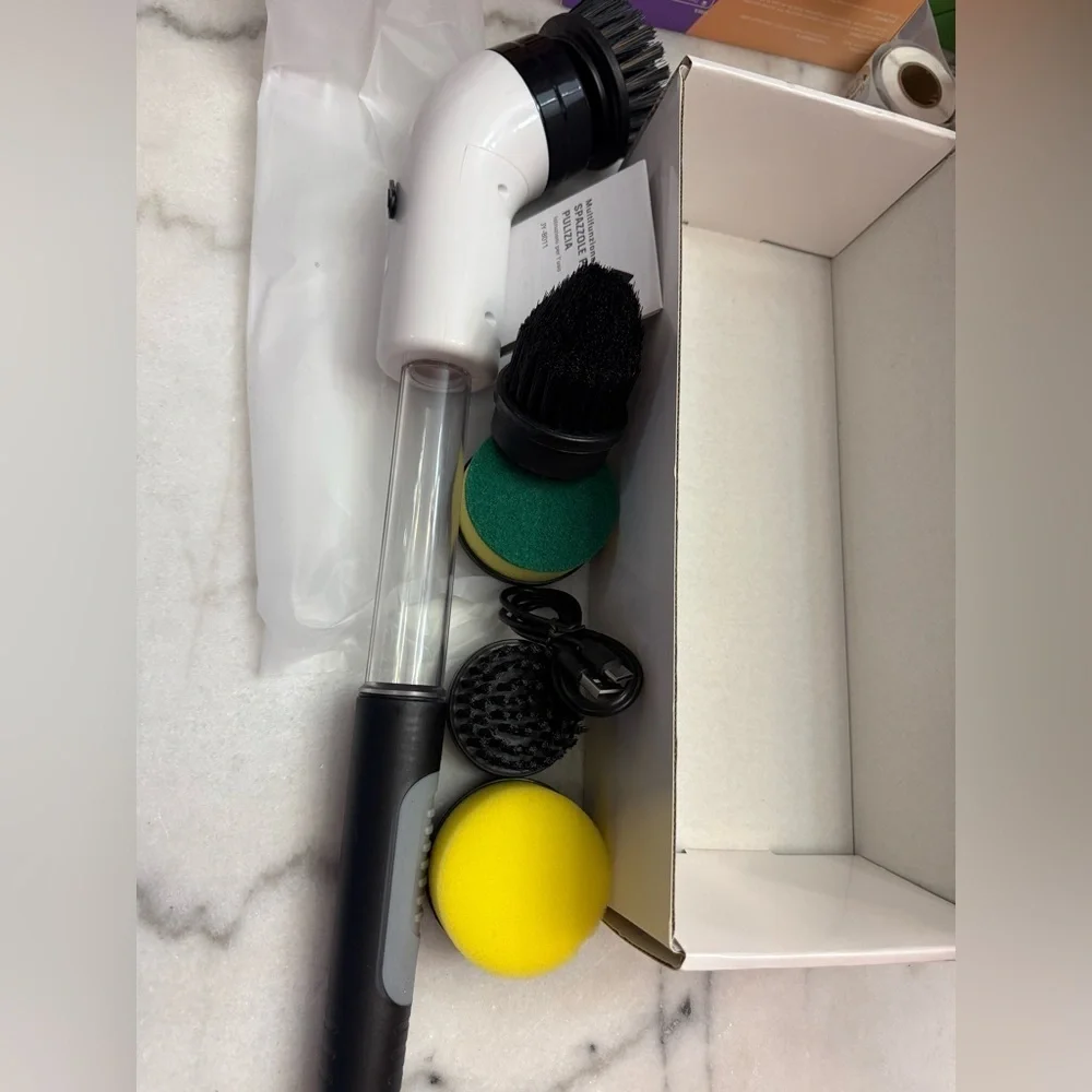 NWT Multi-function Cleaning Brush - Blue, White & Black